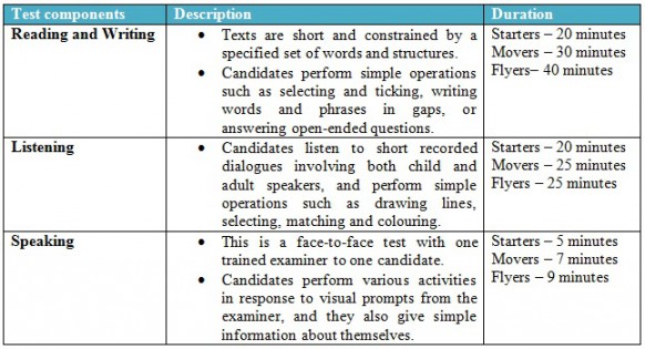 English Tests for Primary, Secondary Students
