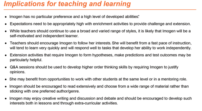 Implications for teaching and learning