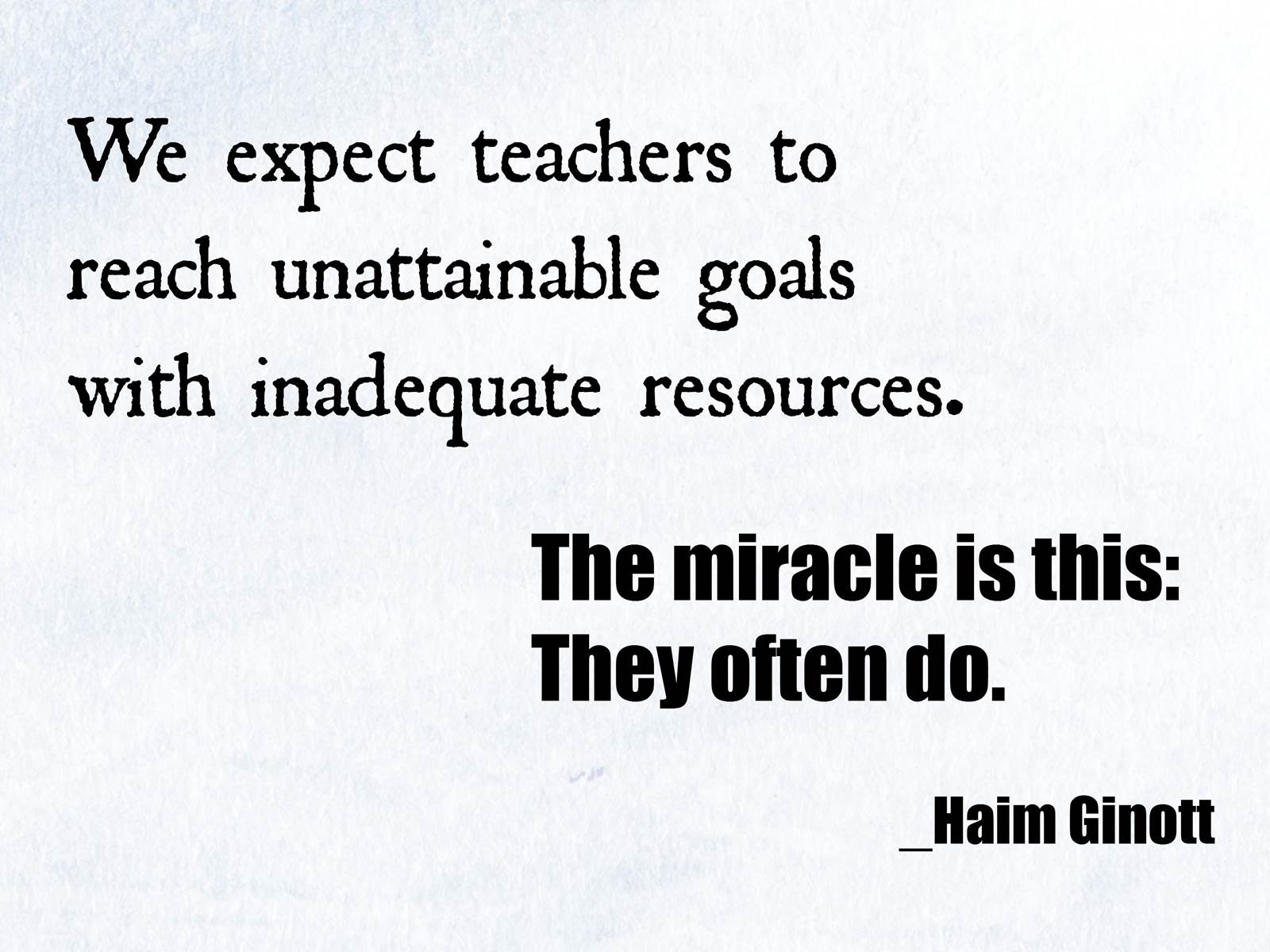 Teaching profession