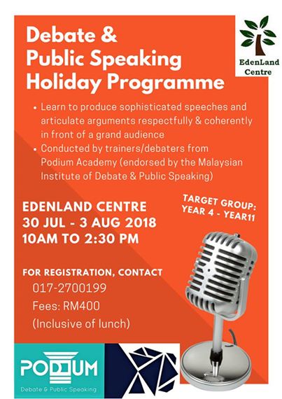 Debate & Public Speaking Holiday Programme