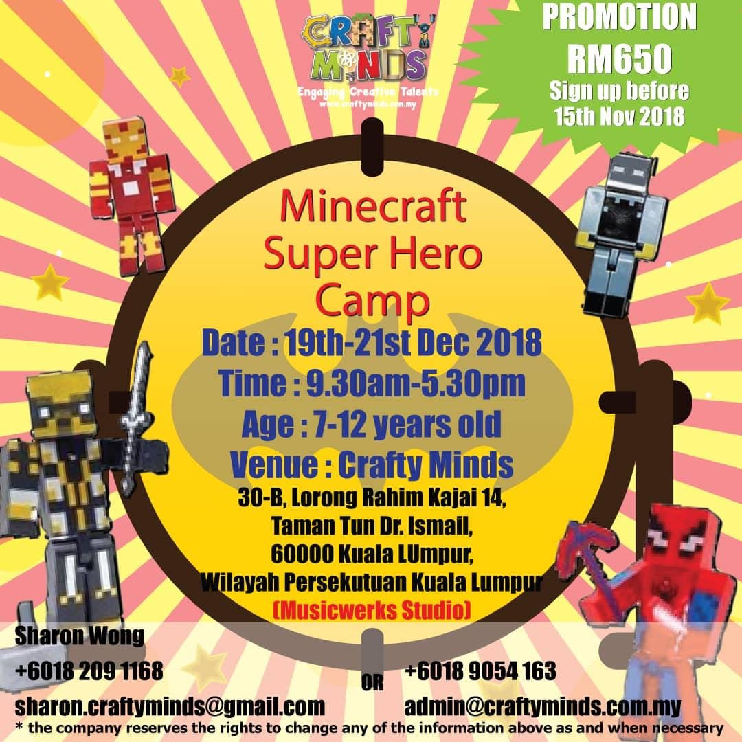 Minecraft Super Hero Camp